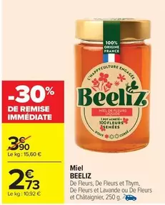 Miel offre à 2,73€ sur Carrefour Contact