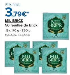 Mil Brick - 50 Feuilles De Brick offre à 3,79€ sur Costco