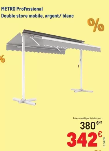 Metro -  Professional Double Store Mobile, Argent/blanc offre à 380€ sur Metro