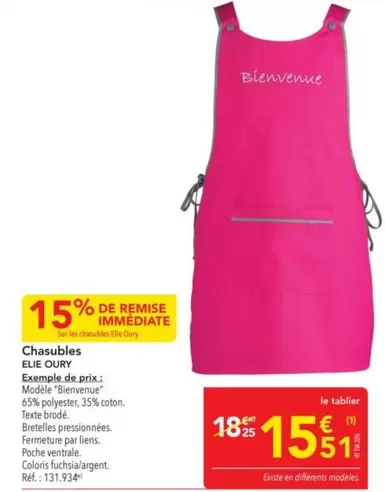 Chasublles offre à 15,51€ sur Metro