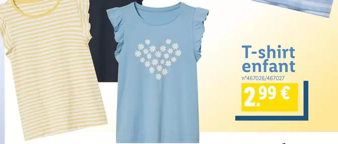 T-shirt Enfant offre à 2,99€ sur Lidl