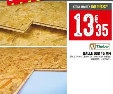 Dalle Osb  offre à 13,35€ sur Batkor