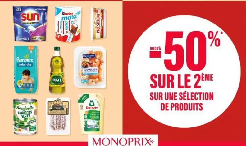 Sun - Sur Une Sélection De Produits offre sur Monoprix