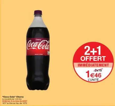 Coca cola - Cherry offre à 1,46€ sur Monoprix