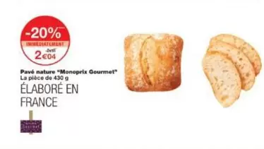 Monoprix - Pavé Nature "monoprix Gourmet" offre à 2€ sur Monoprix