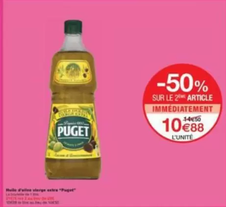 Puget - Huile D'olive Vierge Extra offre à 10,88€ sur Monop'