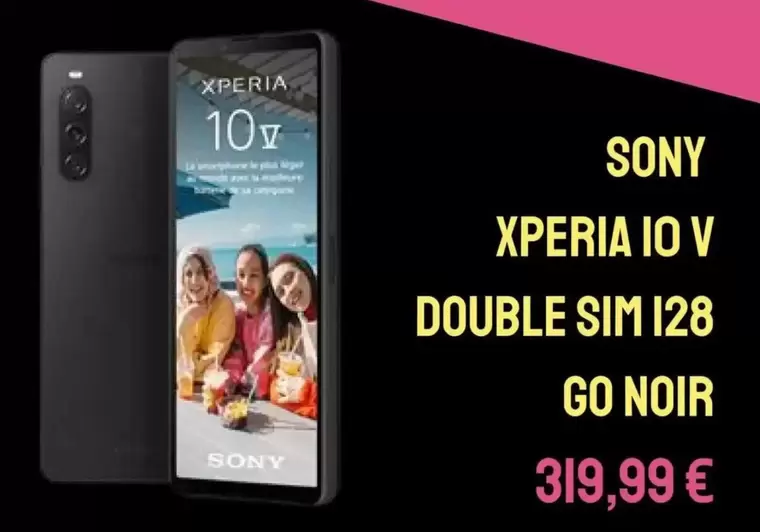 Sony - Xperia IO V Double Sim 128 Go Noir offre à 319,99€ sur Cash Converters