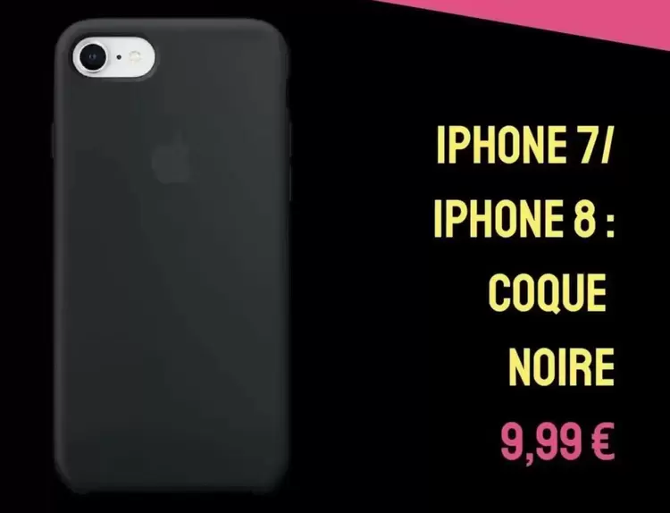 Iphone 7/Iphone 8 Coque Noire offre à 9,99€ sur Cash Converters