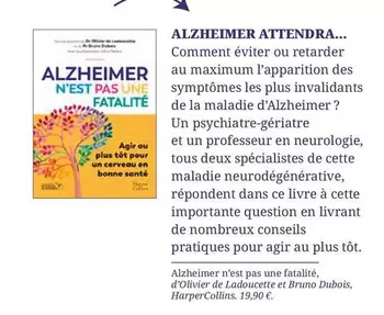 Alzheimer Attendra  offre à 19,9€ sur Pharmacien Giphar