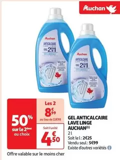 Auchan -  Gel Anticalcaire Lave Linge offre à 4,5€ sur Auchan Hypermarché