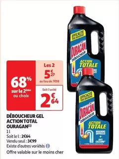 TOUS - Déboucheur Gel Action Total offre à 2,64€ sur Auchan Hypermarché