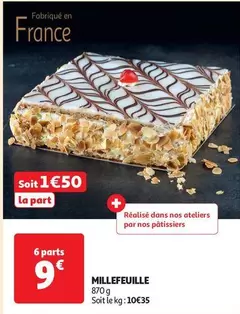 Millefeuille offre à 1,5€ sur Auchan Hypermarché