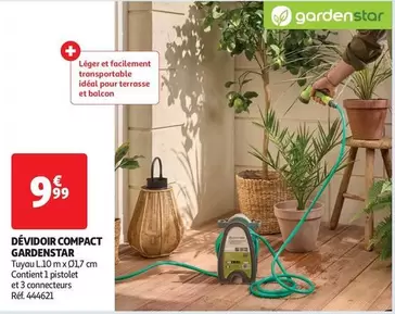 Gardenstar - Dévidoir Compact offre à 9,99€ sur Auchan Hypermarché