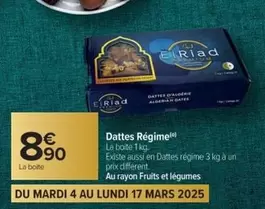 Mars - Dattes Régime offre à 8,9€ sur Cora