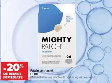 Hero - Mighty Patch offre sur Cora