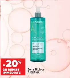 A-Derma - Soins Biology offre sur Cora
