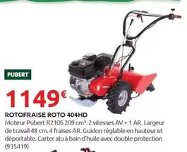 Pubert - Rotofraise Roto 404hd offre à 1149€ sur Rural Master