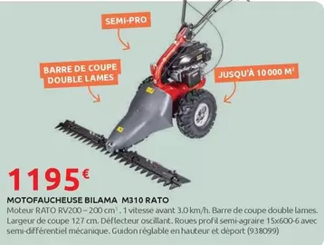 Bilama - Motofaucheuse M310 Rato offre à 1195€ sur Rural Master