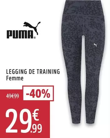 Puma - Legging De Training Femme offre à 29,99€ sur Intersport