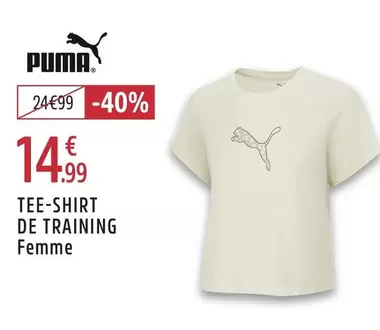 Puma - Tee-shirt De Training Femme offre à 14,99€ sur Intersport