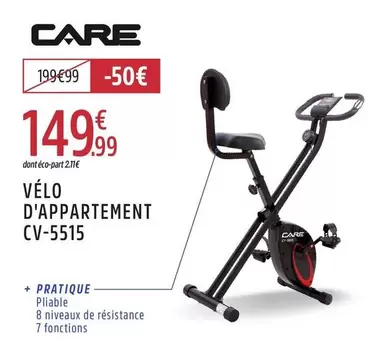 Care - Vélo D'Appartement Cv-5515 offre à 149,99€ sur Intersport