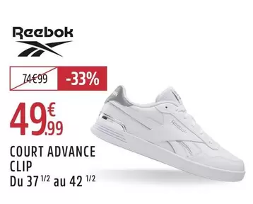 Reebok - Court Advance Clip offre à 49,99€ sur Intersport