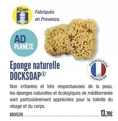 Docksoap - Eponge Naturelle offre à 13,7€ sur Accastillage Diffusion