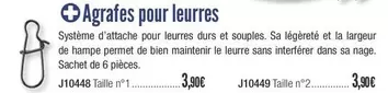 Agrafes Pour Leurres offre à 3,9€ sur Accastillage Diffusion