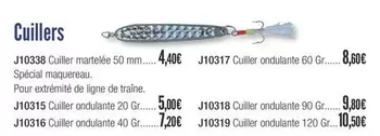 Cuillers offre à 4,4€ sur Accastillage Diffusion