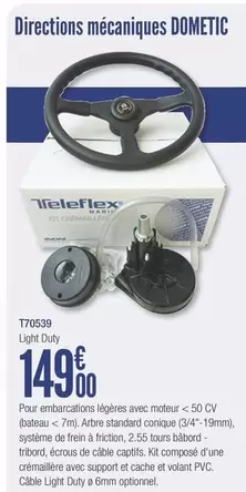 Teleflex - Directions Mécaniques  T70639 offre à 149€ sur Accastillage Diffusion