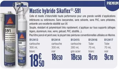 Sika - Mastic Hybride Sikaflex offre à 18,5€ sur Accastillage Diffusion
