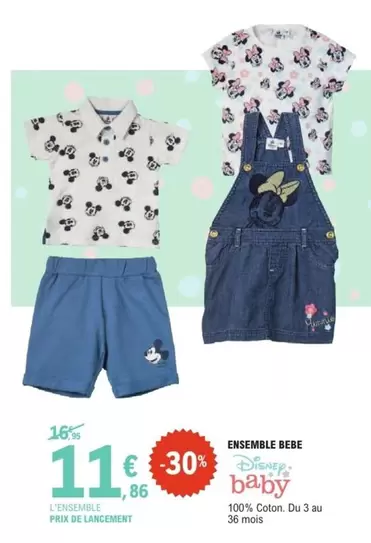 Minnie - Ensemble Bebe offre à 11,86€ sur E.Leclerc