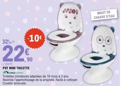 Facile - Pot Mini Toilette offre à 22,9€ sur E.Leclerc