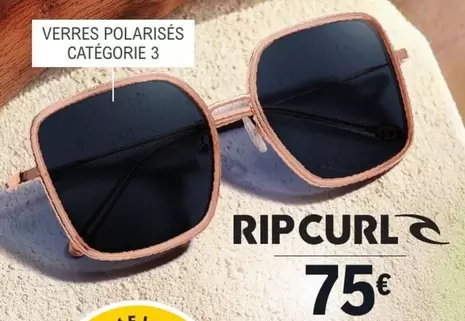 Ripcurl Verres Polarisés Categorie 3 offre à 75€ sur E.Leclerc Optique