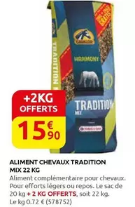 Calor - Aliment Chevaux Tradition offre à 15,9€ sur Rural Master