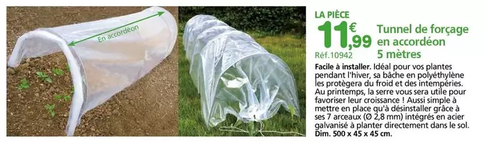 Tunnel De Forçage En Accordéon offre à 11,99€ sur Provence Outillage