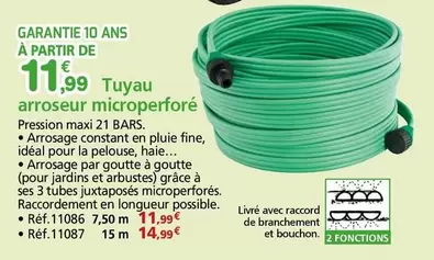 Tuyau Arroeseur Microperforé offre à 11,99€ sur Provence Outillage