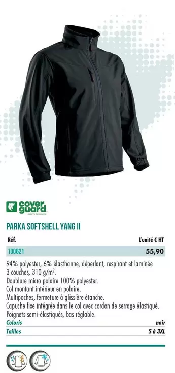 Parka Softshell Yang II offre à 55,9€ sur Master Pro