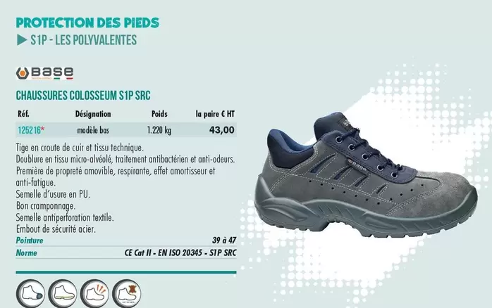 Cat - Chaussures Colosseum Slp Rrc offre à 43€ sur Master Pro