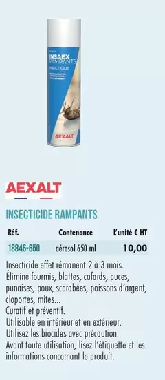 Insecticide Rampants offre à 10€ sur Master Pro