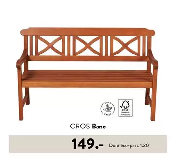 Cros Banc offre à 149€ sur Casa