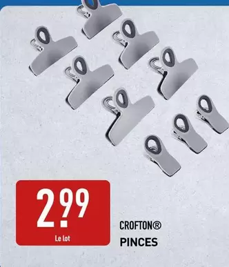 Crofton - Pinces offre à 2,99€ sur Aldi