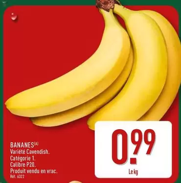 Bananes offre à 0,99€ sur Aldi