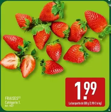 Fraises offre à 1,99€ sur Aldi