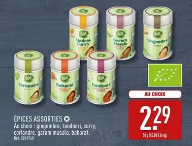 Épices Assorties offre à 2,29€ sur Aldi