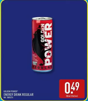 Golden Power - Energy Drink Regular offre à 0,49€ sur Aldi