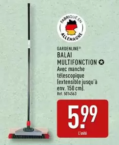 Gardenline - Balai Multifonction offre à 5,99€ sur Aldi