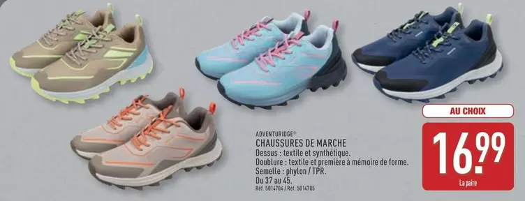 Adventuridge - Chaussures De Marche offre à 16,99€ sur Aldi