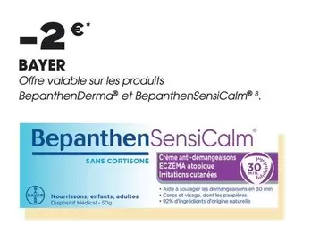 Bayer - BepanthenDerma offre sur Aprium Pharmacie