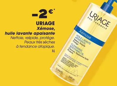 Uriage - Xémose, Huile Lavante Apaisante offre sur Aprium Pharmacie